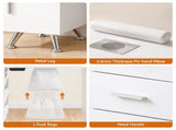 Artiss Manicure Table Nail Desk with Built-in Dust Collector Beauty Salon Station Drawers Shelves FUR-AD-MANICURE-3MOD-WH-AB