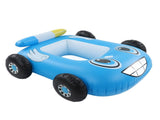Summer Inflatable Fire Boat Car Shaped Babies Swim Float Boat Pool Float For Kids Blue V1294-YM0703-3111230028311