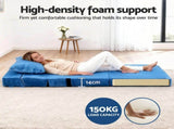 Artiss 3 Pack Folding Sofa Bed Armless Lounger Foam Floor Sofas Futons Couches SB-B-COMP-1010-BUX3