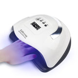 UV Nail Lamp 180W Nail Dryer Polish Light with 57 Pcs Light Bead 4 Timer Setting Foldable Handle V1294-YM0901-H40030EU