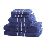 6 Pack Bath Towels Set Cotton Towel Navy TOWEL-6-ALL-BL