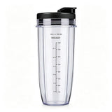 Replacement Ninja Blender Cup Compatible with 32oz 24oz 18oz BL480 BL482,32oz Blender Cup with V1221-XM-LB8213-GM231