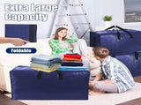 6 Pack Extra Large Moving Bags with Strong Zippers & Carrying Handles, Heavy Duty Storage Tote for V1258-DP02-C-1349