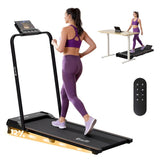 Everfit 3 in 1 Walking Pad Treadmill 12% Incline Foldable Under Desk Treadmills for Home Gym With TMILL-400H-2INC-L-BK