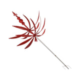 Garden Wind Spinner Iron Waterproof Dancing Wind Sculpture Red Outdoor Decoration for Patio V1294-YM0901-3111230161611