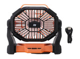 Outdoor Camping Fan Professional Efficient USB Rechargeable Tent Fan Camping Fan with LED Lantern V1294-YM0901-3113240165311