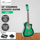 Karrera Childrens 34in Acoustic Guitar Kids - Green CC34-GN