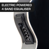 Karrera 4 String Acoustic Bass Guitar Electric Pickup 4 Band Equaliser Black ACG43-BK