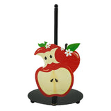 Freestanding Apple Shaped Metal Paper Towel Holder Farmhouse Decor Countertop Storage Stand For V1369-AZ3-W-14953