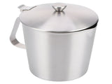 Coffee Latte Cup Thicken 304 Stainless Steel Measuring cup Milk Frothing Jug Scale Cover1000ml V1294-YM0718-3118210001113