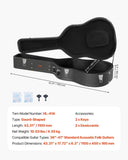 Acoustic Guitar Hard Case 1100 mm With Lock Key And for Acoustic Guitar V952-HLXJTYHHLXJHXE9DEV0