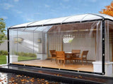 Heavy Duty Clear Tarp Waterproof Cover, Transparent Tarpaulin with Grommets and Reinforced Edges, V1366-AZ2-W-16641