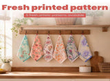 6-Pack Cotton Kitchen Dish Towels - Thick, Absorbent & Long-Lasting Hand Towels for Drying and V1366-AZ2-W-15099
