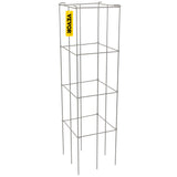 Tomato Cages, 30 x 30 x 117 cm, 5 Packs Square Plant Support Cages, Silver PVC-Coated Steel Tomato V952-FXKZDFQZZ1246265OV0