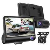 Full Hd 1080P 3-Channel Car Dvr With 4 Ips Screen 5Mp Camera And 170 Degree Wide Angle PRL-6856SMC