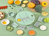 2-in-1 Decker Vegetable Dryer - Fruit Salad Drainer - Six Replaceable Blades - Salad Dryer V1188-ZXY-10452