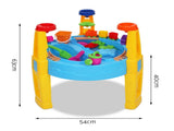 Keezi Kids Sandpit Pretend Play Set Water Sand Table Children Outdoor Toy Umbrella PLAY-UMBRELLA-BU