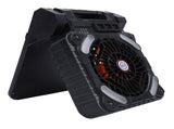 Solar Powered Camping Fan Strong Wind USB Rechargeable Battery Operated Folding Portable Camping Fan V1294-YM0901-3113240183812