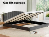 Artiss Bed Frame King Size Velvet Grey FION BFRAME-H-FION-K-GY-ABC