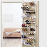 36 Pair Shoe Holder Organiser Over The Door Hanging Shelf Rack Storage Hook V63-823751