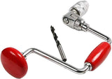 Swing Bit Brace with 4 Jaw Chuck, Hand Drill Manual Hand Crank Drill with A Bit,Carpenters Brace for V1188-WTJ-SJH-1553