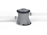 Bestway Swimming Pool 400x211x81cm Steel Frame Above Ground Pools w/ Filter Pump 5700L BW-POOL-SQ-4M-56425