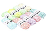 9PCS Glow in The Dark Yarn 2mm Dual Color Glowing Crochet Thread for Knitting Scarf Shawl Hat V1294-YM0901-3117250232311
