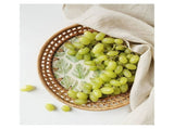 Hand-Woven Rattan Tray, Shell Basket Rattan Round Tray, Coffee Tray Decor for V1366-AZ2-W-13544