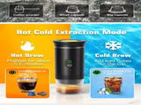 Portable 20Bar High - Pressure Extraction Coffee Machine, 80ml Stainless Steel Water Tank Foldable V1232-BXKFJ002