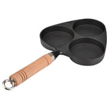 3 Mold Cast Iron Omelette Egg Burger Fried Egg Pot Pancake Pan V1294-YM0727-JY15709