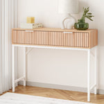 Artiss Console Table 2 Drawers 92CM FUR-U-CST-01-WDWH