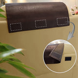 4X Non-Slip Faux Leather Headrest Protector for Recliner Chair,Headrest Cover Coffee Color V1369-AZ3-W-08496