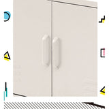 Artiss Buffet Sideboard Metal Cabinet - BASE White AI-LOCKER-LD-WH