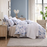 Private Collection Millicent Chambray Quilt Cover Set Cotton Sateen Digital Print Queen V442-LED-QUILTCS-MILLICENT-CHAMBRAY-QS