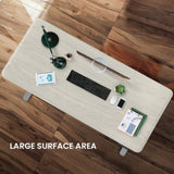 FORTIA Sit To Stand Up Standing Desk, 150x68cm, 72-118cm, Height Adjustable, 50kg Rated, White Oak V219-ADKSSTFO5WOSA