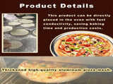 Mini Pizza Screen 6 Pack Aluminum Seamless Baking Pan with Holes for Crispy Oven Crust, Commercial V1189-LC-RY-00035