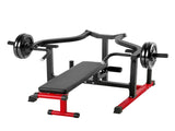 Chest Press Machine, 450 LBS Bench Press Set, Adjustable Flat Incline Bench with Independent V952-XBTJJWTSXTJSME6SYV0
