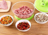 Manual Vegetable Grinder Stainless Steel Blade Portable Food Meat Mixer for Kitchen Restaurant V1294-YM0521-3118230038411
