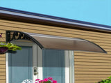 Instahut Window Door Awning 0.8mx1m Brown AWN-08X1-BR