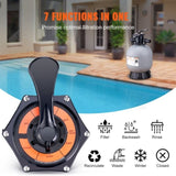 Sand Filter, 19-inch, 482.6mm, Up to 45 GPM Flow Rate, Above Inground Swimming Pool Sand Filter V952-SLQYC1945GPM76BDMV0