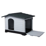 PaWz Dog Kennel Outdoor Indoor Plastic L Grey PT1080-L-GY