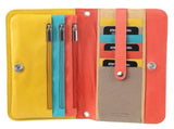 Pierre Cardin Genuine Leather Ladies Wallet Clutch Bag - Orange/Yellow V563-PC-3264-ORA_YELL