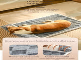 Thickened Soft Pet Bed Mat M Size Coffee-milk Comfortable Dog Sleeping Pad Washable Cushion for V888-ELOSUNG44554