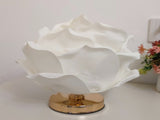 White Elegant Lotus Flower Table Lamp - Decorative Bedside Night Light for Bedroom Ambiance V888-ELOSUNG27276