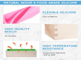 3 Pcs 42oz Soap Loaf Mold Flexible Rectangular Silicone Soap Molds Wood Box Tray Making Supplies for V1259-DP01-F-118
