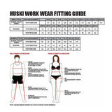 HUSKI STRATUS RAIN JACKET Waterproof Workwear Concealed Hood Windproof Packable - Yellow Fluro - 5XL V563-918032-STRATUS-YLWFLU-5XL