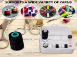 Electric Bobbin Winder with Handle Automatic Bobbin Winder Machine USB/Battery Powered Organizer V1370-AZ4-07624