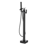 Freestanding Bathtub Faucet, Floor Mount, Freestanding Tub Filler, Shower Mixer Taps, Two Water V952-PBKSLTSFXYGHC2R75V0
