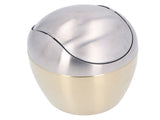 Desktop Small Trash Can Multipurpose 304 Stainless Steel Mini Trash Can with Lid for Tabletop V1294-YM0710-3117230259811