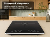 EUROCHEF Induction Benchtop Cooktop, 2000W, 9 Heat Levels, Fast Electric Portable Cooker, Touch V219-COKICTEC20PA